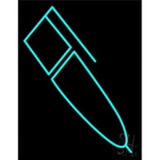 31 x 24 in. Pen Neon Sign - Turquoise