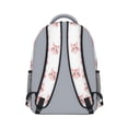 thumbnail image 3 of Pink Cat Head White Pattern Backpack for School, Cute School Bag with Adjustable Shoulder Straps and Padded Back, 15.3"x11"x6.7", 3 of 5