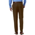thumbnail image 5 of Haggar Mens Premium Comfort Classic Fit Flat Front Expandable Waist Pant 32W x 32L Mocha, 5 of 5