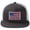 Charcoal grey Fish Flag, variant on Flat Brim Trucker Cap Adjustable Snapback Hat Mesh Back For Men Women