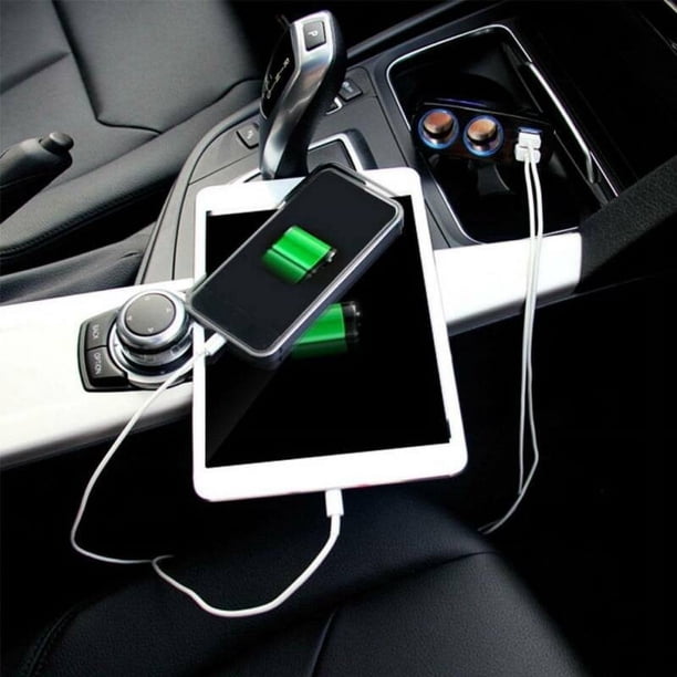 dual cigarette lighter adapter walmart 12V 2 Way Dual Usb Car Charger Socket Cigarette Lighter Splitter Power  Adapter