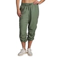 thumbnail image 4 of RBX Active Women's Plus Size Lightweight Woven Capri Pant With Pockets, 4 of 6