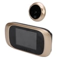 thumbnail image 4 of Mirilla inteligente con pantalla LCD de 2,8 pulgadas, cámara y timbre para seguridad del hogar, color dorado, 4 of 14