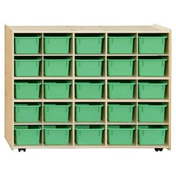 Wood Designs Contender 25 Compartment Cubby with Trays