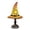 C, variant on Win s Way Stained Glass Witch Hat Lamp - Handcrafted Retro Resin Witch Lamp, USB Powered Gothic Wizard Hats Night Light, Halloween Home Lamps for Bedroom & Bookshelf (Multi Color-11.")