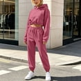 thumbnail image 6 of Bovxnpu Womens 2 Piece Outfits Tracksuit Sets Hooded Long Sleeve 2 Piece Casual Sportwear Set Matching Outfits, 6 of 9