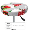 thumbnail image 4 of Balery Merry Christmas Gnome1 Fundas de asiento para taburete de bar redondo de tela de terciopelo ajustables que protegen de arañazos y manchas para sillas de 14 a 17 pulgadas.-13 inch, 4 of 7