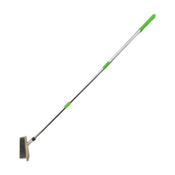 Cepillo de alambre de acero inoxidable para fregar pisos, multiusos, para exteriores, cemento Cabezal de cepillo de 20 cm