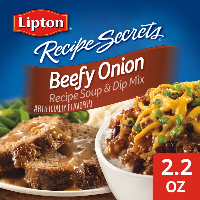 2 Pack ) Lipton Recipe Secrets Beefy Onion Dry Soup and Dip Mix, 2