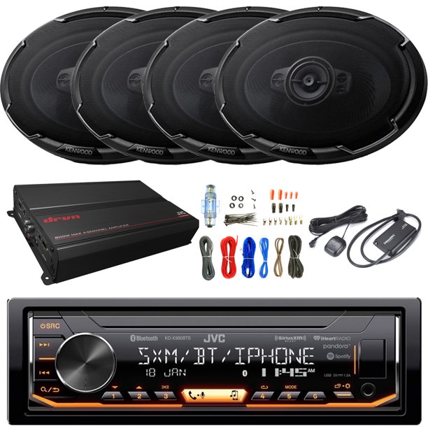 SingleDIN Bluetooth InDash AM/FM Digital Media Car Stereo Receiver, 4