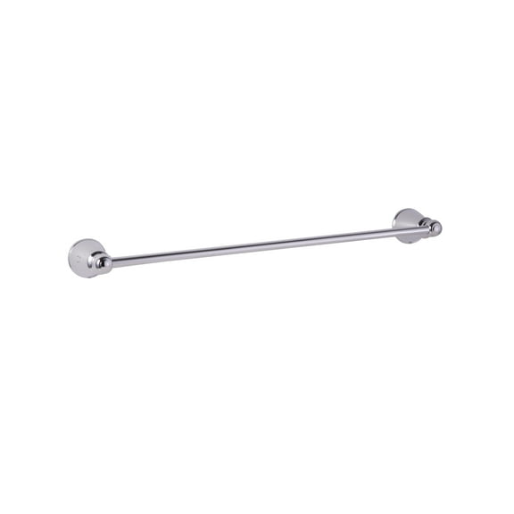 Design House Kassel Transitional 18" Bathroom Towel Bar, Polished Chrome