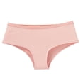 thumbnail image 2 of Homenesgenics Cotton Plus Size Women's High Waist Soft Underwear - Lace Comfy Breathable Seamless Panties Briefs Hipster Boy Shorts Thong Female Underpants Pink M, 2 of 6