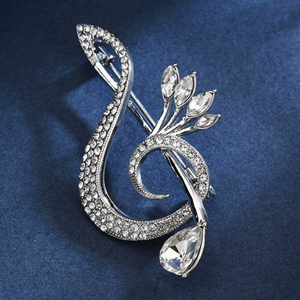 Broche Épingle à Strass Vintage - Bleu Et Blanc - Neuf Avec étiquettes