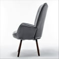 thumbnail image 4 of US Pride Furniture Kreedence 26.38" W Microfiber Wing Back Armchair, Gray, 4 of 5