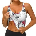thumbnail image 3 of Picia Cute Poodle Dog Sports Bra for Women,Padded Strappy Sports Bras Medium Support Yoga Bra with Removable Cups,Running Yoga Bra-Small, 3 of 9