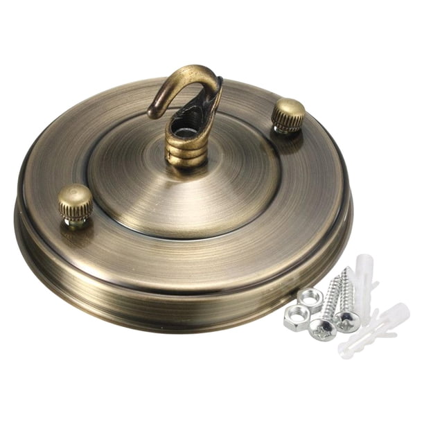 Placa de gancho para lámpara de techo, decoración de dormitorio, soporte de placa de mantenimiento, soporte de techo bronce