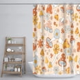 thumbnail image 5 of Long Shower Curtain - 84Inch, Water Resistant Polyester Fabric Bathroom Shower Curtain, Retro Mid Century Shower Curtain Machine Washable for Home Bathtubs Decor, 5 of 5
