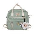 thumbnail image 1 of Sywqhk Mujeres Hit Color Messenger Bag Preppy Style School Mochila Grande (Verde) Sywqhk Para estrenar, 1 of 9