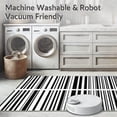 thumbnail image 5 of ODIKA 8'x10' Machine Washable Non-Slip Area Rug, Chic Striped Ultramodern Fashionable Trendy Aesthetic Accent High Traffic Rug, Black, 585933, 5 of 5