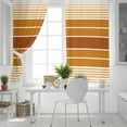 thumbnail image 5 of Fsddascl Burnt Orange Ombre Stripe Blackout Curtains for Bedroom/Living Room, Thermal Insulated Kitchen Curtains, Farmhouse Striped Gradient Grommet Darkening Window Treatment Drapes 27.5"x39"x2, 5 of 8