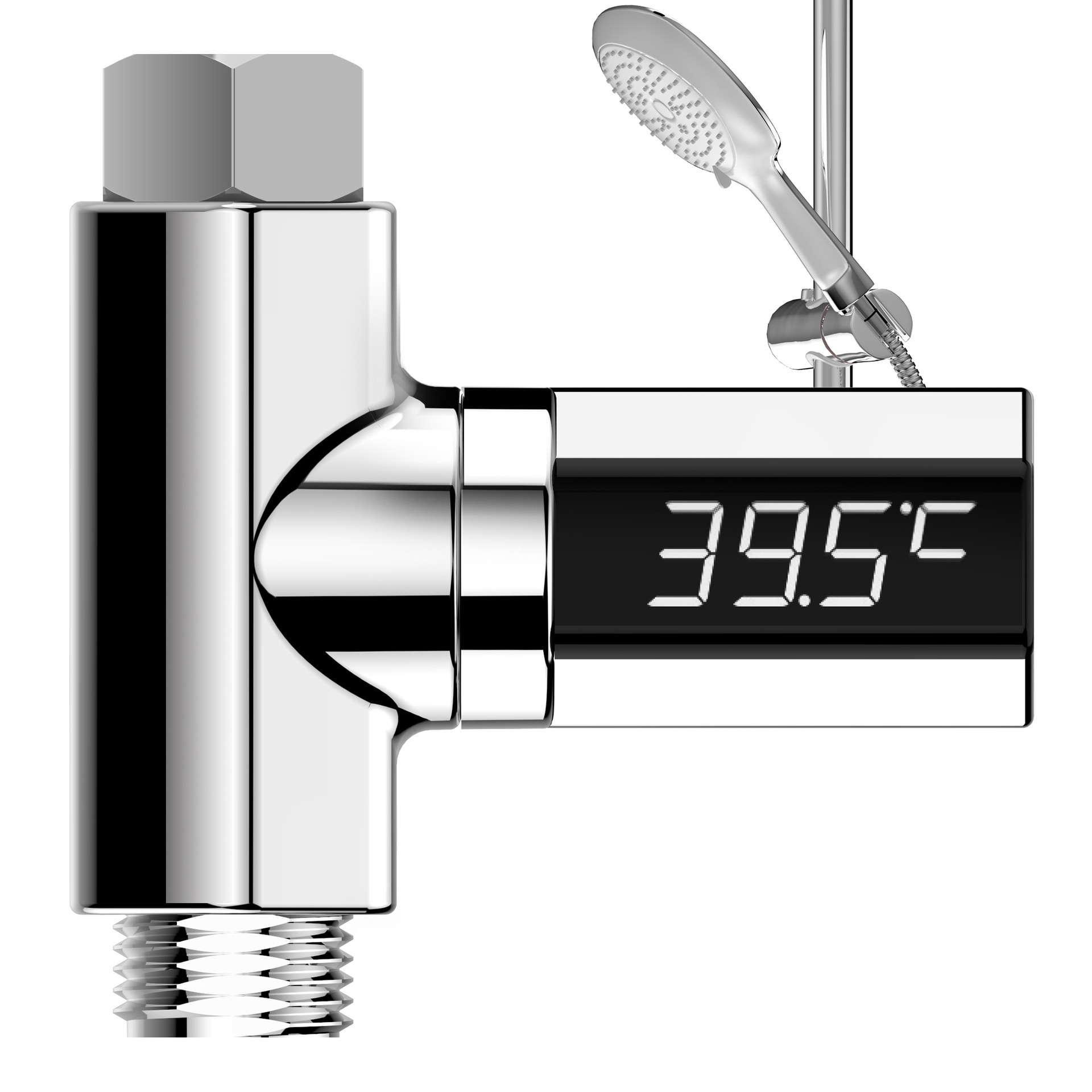 STONEGO 1PC/2Pcs LED Display Digital Shower Thermometer for Home, Real-Time Water Temperature Monitor with Smart Alert for Kitchen and Bathroom, Baby Care Safe, Easy-to-Install Temperature Gauge