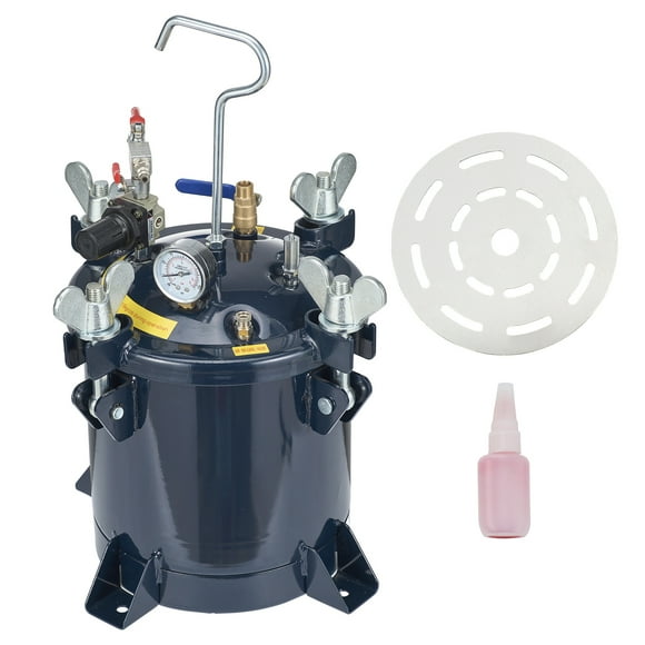 KFFKFF Spray Paint Pressure Pot, 10L Capacity, 70PSI, with Metal Stand & Sealant for Fixing Leaks. Ideal for Various Painting Projects in Industrial, Home, Architectural & Auto Areas.