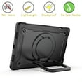 thumbnail image 2 of Galaxy Tab A8 10.5" Case 2022(SM-X200/205/X207), Allytech 360° Rotating Hand Strap & Handle Kickstand Kidsproof Hybrid Protective Shoulder Strap Case for Samsung Tab A8 X200 2022, Black, 2 of 7