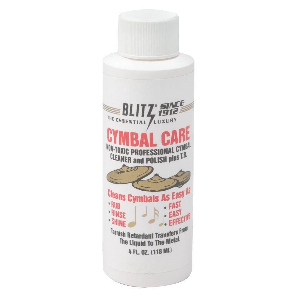 Blitz Cymbal Care Cleaner & Polish, 8 Oz