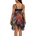 thumbnail image 4 of Two Piece Swim Dress Plue Size Swimsuit for Women Ruched Tummy Control Tankini Set V Neck Bathing Suit, 4 of 7