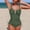 Army Green, variant on Womens Ruffle Twist Front Tankini Set Tummy Control High Waist Side Tie Bottoms Cutout Two Piece Swimsuit for Beach