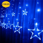 Stars Style Romantic 138 LEDs Strobe Twinkle Fairy String Light with Copper Wire Christmas Partys Wedding Decoration