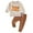 style-15 Khaki, variant on Kogui Cute Halloween Outfits for Baby Boys Boys Clothes Long Sleeve Sweatshirt Tops and Pants Winter Outfits Kids Clothes Boys Size 12 18 Months (Orange,12-18 Months)
