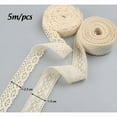 thumbnail image 2 of AUQ 30M Vintage Lace Ribbon Trim Beige Cotton Decorative Ribbon Lace Fabric Lace Trim Crochet Trim for Sewing Craft Christmas Decoration Wedding Decor Scrapbooking Gift Box, 2 of 5