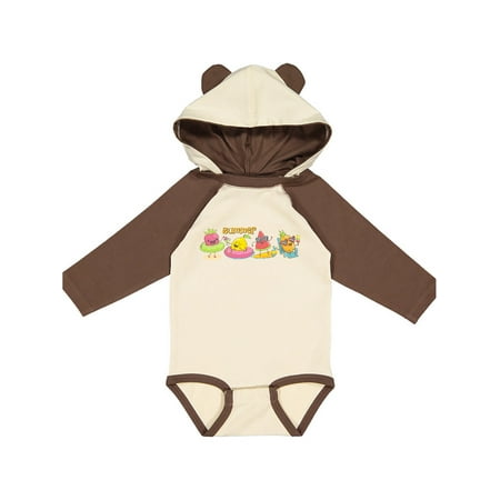 

Inktastic Kawaii Summer Fruit Gift Baby Boy or Baby Girl Long Sleeve Bodysuit