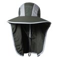 thumbnail image 3 of Tignapoo Chapeau de Soleil Extérieur Vert Armée avec Grand Bord et Sangle de Menton Réglable pour une Protection UV Ultime - Nylon Léger et à Séchage Rapide Idéal pour le Camping, la Pêche, et Plus, 3 of 6