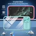 thumbnail image 3 of Phone Case for iPhone 11 Pro Max 6.5 with Tempered Glass Screen Protector Cover and Camera Cover Slide 360 Full Body Protection Slim Clear Bumper Cell Accessories iPhone11 11pro Promax i XI Plus Blue, 3 of 7