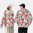thumbnail image 4 of Kdxio Roosters Print Women Men Sun Protection UPF 50+ Jackets Zip Up Long Sleeve Hoodie Hiking Lightweight with Pockets, 4 of 7