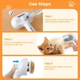 thumbnail image 4 of Xekoro 3 in 1 Cat Steam Brush, Pet Spray Hair Removal Comb for Shedding & Grooming, Water Brush for Cats Dogs Small Animals Long Short Haired with One-Click Release Button, 4 of 9