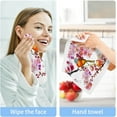 thumbnail image 6 of SKYSONIC 6 PCS Birds and Blooming Flowers Baby Washcloths Towel Set, Highly Absorbent & Soft Cotton Wash Cloths 12"x 12" Face Hand Towels for Bathroom, Multi-Purpose Fingertip Towels, 6 of 7