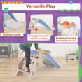 thumbnail image 2 of Hey Play Indoor/Outdoor Toddler Slide with Basketball Hoop and Ball (Pink), 2 of 6