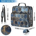 thumbnail image 2 of FORMRS Zipper Binder with Shoulder Strap 2-inch Ring 500 Sheet Capacity File Bag, Elegant Hexagon Pattern, 2 of 5