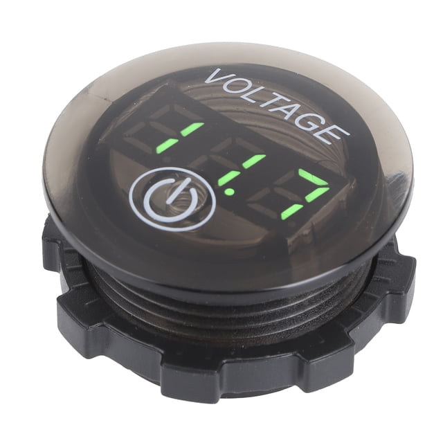 FLAMEEN Digital Voltmeter, Voltage Meter Universal With Touch Switch For Car Motorcycles, Boats For Monitor The Voltage