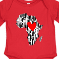 thumbnail image 4 of Inktastic Black History Month Ink Print African Heart Boys or Girls Long Sleeve Baby Bodysuit, 4 of 5