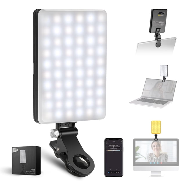 Teléfono Selfie Light NEEWER BASICS VL67B para iPhone con control de aplicaciones