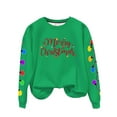 thumbnail image 4 of Cadancy Merry Christmas Sweatshirt for Women Long Sleeve Oversized Crew Neck Xmas Lights Graphic Sweatshirts Winter Cozy Casual Holiday Tops Trendy Funny Outfits 2025, 4 of 9