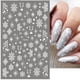 thumbnail image 2 of Calcomanías 3D de copos de nieve para decoración de uñas, diseños navideños blancos, pegatinas autoadhesivas, láminas de Gel de invierno para Año Nuevo, decoraciones LAF895, 2 of 4