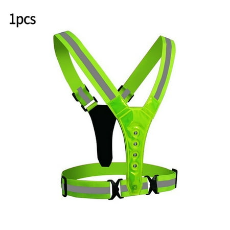 

Goodhd Reflective Vest Visibility LED Reflective Safety Vest Running Light for Running