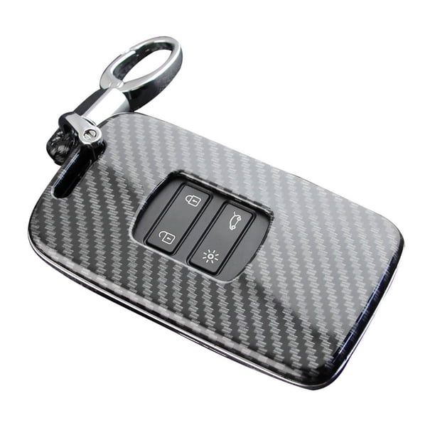 Funda Para Llave De Control Remoto De Coche, Textura De Fibra De Carbono Negra, Funda Para Llave De Control Remoto De Coche, Carcasa De Plástico Portátil Para Llave Inteligente De Coche, Compatible Moyic VI005476-00