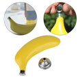 thumbnail image 1 of Botella de cadera Macarena forma de plátano 5 onzas acero inoxidable, 1 of 8