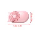 thumbnail image 4 of Yuarrent Ventilador eléctrico Ventiladores de refrigeración ajustables Delicado al aire libre Ventiladores de bolsillo Herramienta fresca para Accesorios para electrodomésticos Rosa Yuarrent HA059978-02B, 4 of 6